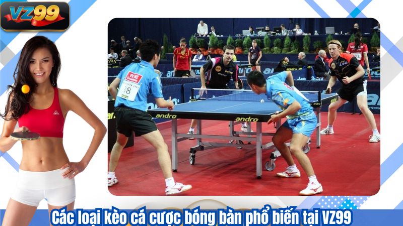 Các loại kèo cá cược bóng bàn phổ biến tại VZ99